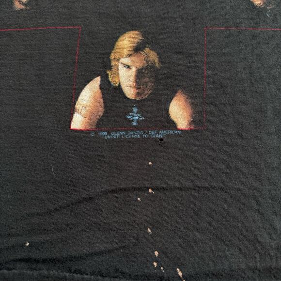 Vintage Danzig II Lucifuge T-Shirt Small Giant Def Jam Misfits Samhain Black - Picture 3 of 7